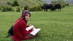 TEOG’da birincilik haberini hayvan otlatırken aldı