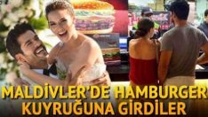 Maldivler’de hamburger kuyruğuna girdiler