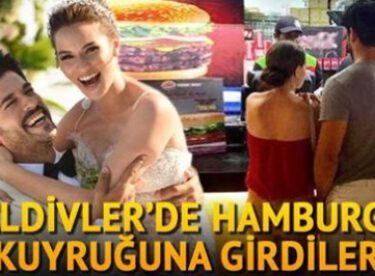 Maldivler’de hamburger kuyruğuna girdiler