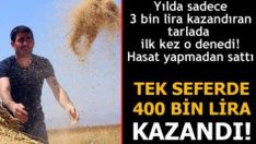 İlk kez ekti, 400 bin lira gelir bekliyor