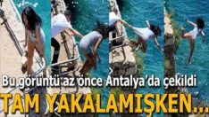 Tişörtünden yakaladı ama tutamadı