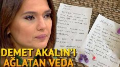 Demet Akalın’ı ağlatan veda