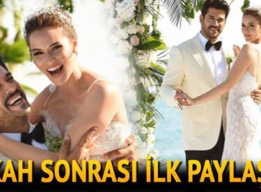 Fahriye ve Burak’tan nikah sonrası ilk paylaşım