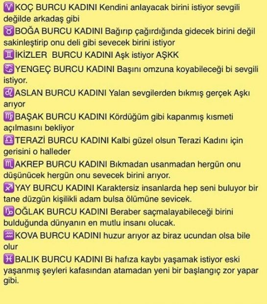 Hangi Burcun Kadını Ne İster ?