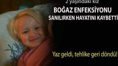 2 yaşındaki çocuk boğaz enfeksiyonu sanılırken hayatını kaybetti!