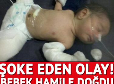 Hindistan’da bir bebek ‘hamile’ doğdu