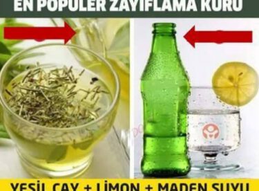 Yeşil Çay Limon Soda İle Zayıflama Kürü