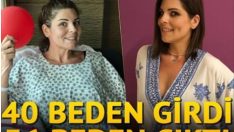 Pelin Öztekin ameliyata 40 beden girdi 36 beden çıktı