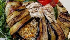 Tavuklu Patlıcanlı Bulgur Pilavı