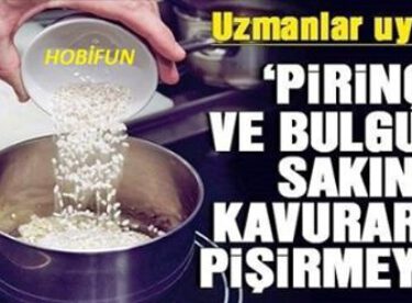 Bulgur , Pirinç ve Makarnayı Yanlış Pişiriyoruz !!!