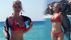 Songül Karlı tatilde