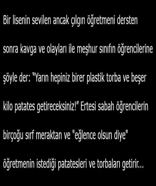 Bir Öğretmen 5 Kilo Patatesle Ne Yapar?