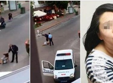 Yerde yatan kadına copla dayak! 2 polis açığa alındı