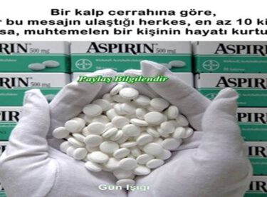 Neden yatağınızın başucunda aspirin olsun? Bu Bigileri Öğrendiğinizde Hayatınız Kurtulabilir