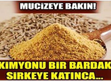 Bir Bardak Sirkenin İçerisine Kimyonu Atın ve Mucizeye Tanık Olun!