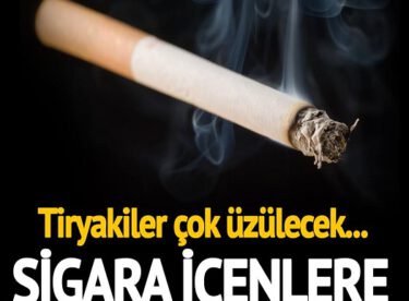 Sİgara bağımlıları bu habere çok üzülecek! Yasa çıkıyor!