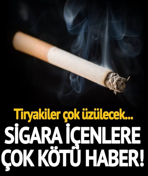 Sİgara bağımlıları bu habere çok üzülecek! Yasa çıkıyor!