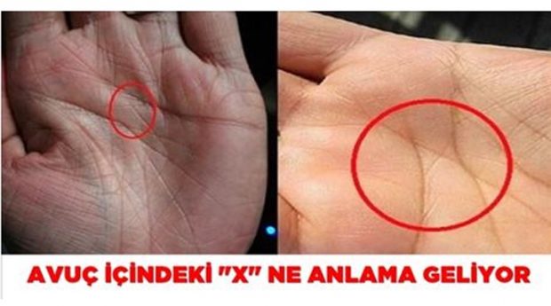Avuç içindeki x ne anlama geliyor?