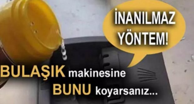 Bulaşıkları sağlıklı yıkama yöntemi..
