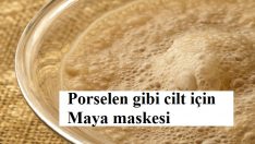Porselen gibi cilt için maya maskesi