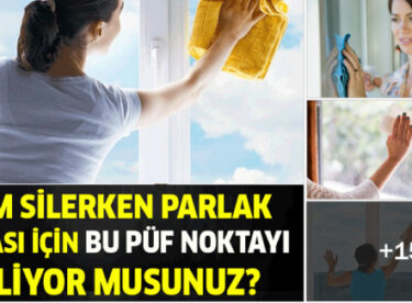 Camlarınız nasıl daha parlak olur biliyor musunuz ?