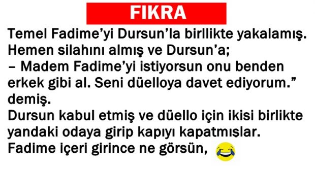 Temel Fadime’yi Dursun’la Yakalarsa