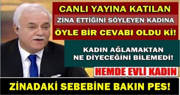 Hatipoğlu, Zina Eden Evli Kadına Öyle Bir Cevap Verdi ki!