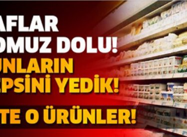 Raflar domuz dolu! Maalesef bunların hepsini yedik..!Nasıl mı ? İŞTE AÇIKLAMASI