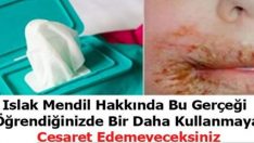 Bu haberi okuduktan sonra, ıslak mendil kullanmayacaksınız