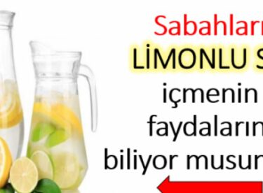 Sabahları İçtiğiniz Limonlu Su Bakın Vücudunuza Neler Yapıyor