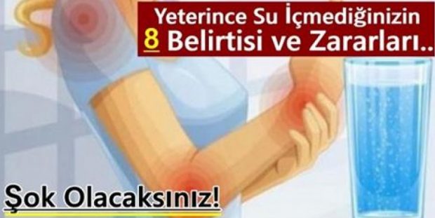 Yeterince Su İçmediğinizin 8 Belirtisi ve Zararları.. Şok Olacaksınız