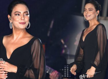 Ebru Gündeş Kıbrıs’ta konser verdi, o detay gözlerden kaçmadı!