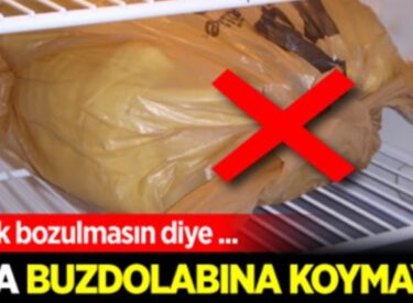 Ekmek bozulmasın diye asla buzdolabına koymayın!